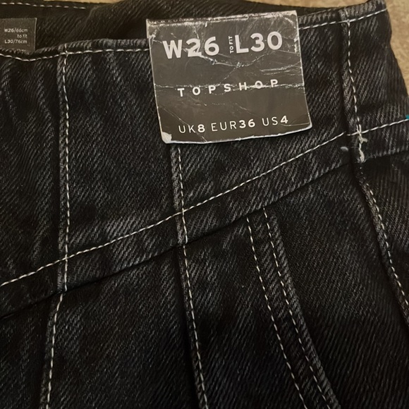NWT TOPSHOP High Waisted Jeans Size 4 - Picture 3 of 4